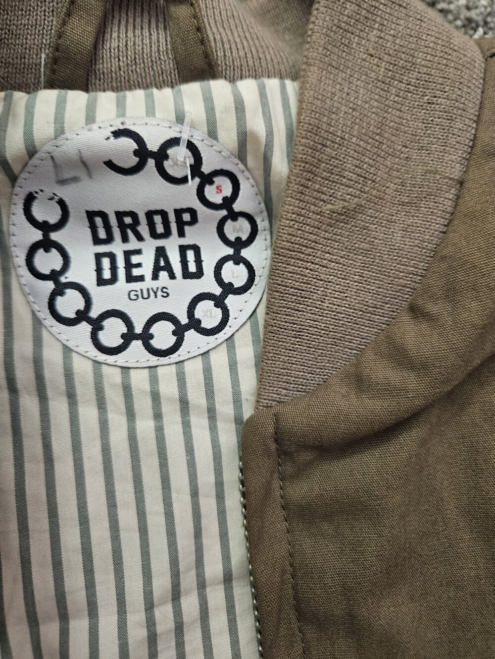DROP DEAD 'Death Is The Key' Embroidered Bomber Jacket - Picture 6 of 10